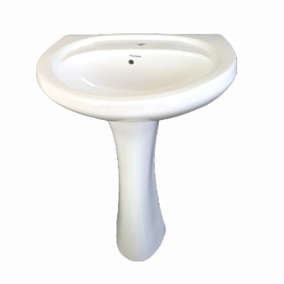 Ceramic wash basin with pedestal sanitary ware good quality wash basin from India